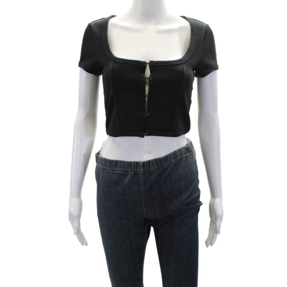 ABRAND Womens Angel Top - Black Size S